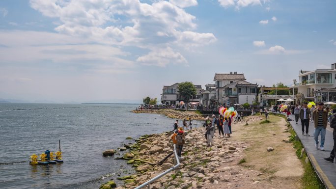 云南大理旅游城市宣传篇航拍延时