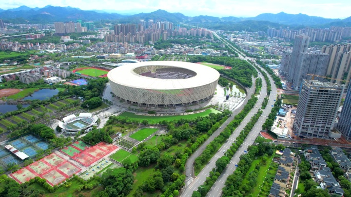 前推惠州鸟巢高空大景