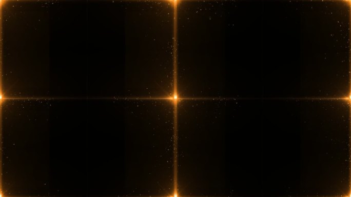 金色粒子视频边框