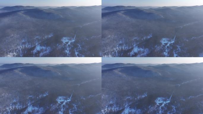 航拍冬季云海雾凇视频素材 (6)