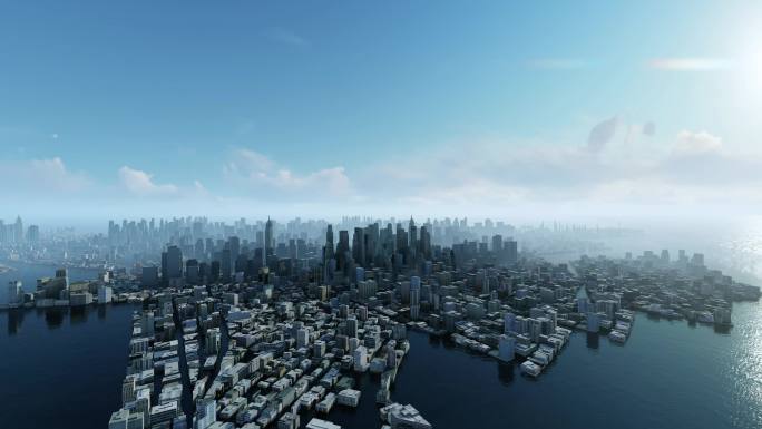 城市倒影 美好未来 幸福生活 海中城市
