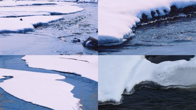 冰河雪景