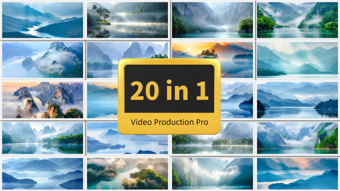 千山万水烟波浩渺寄情山水意境怡情风光风景