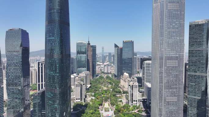 广州珠江新城中轴线航拍