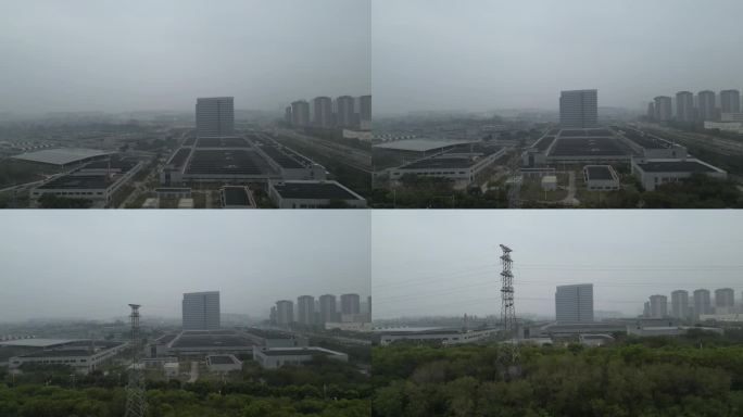 雾霾天下的工厂