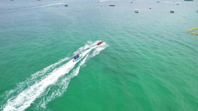 泰国芭提雅格兰岛无人机航拍