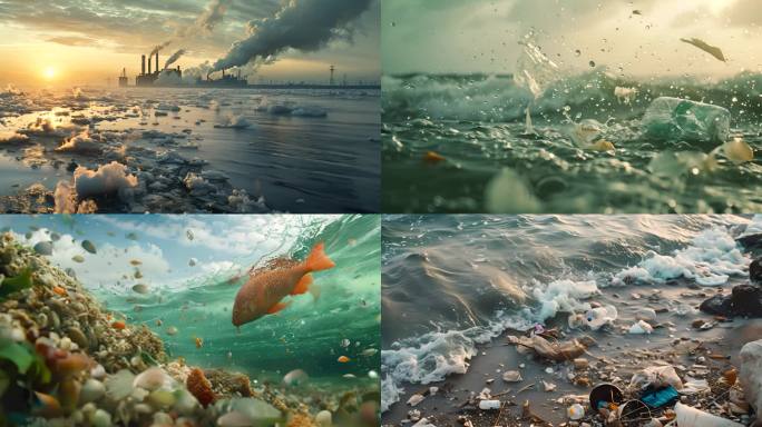 4K生态污染海洋污染大气污染环境污染