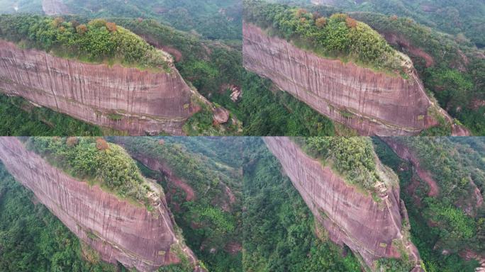 韶关自然风光丹霞山地质奇观丹霞地貌航拍