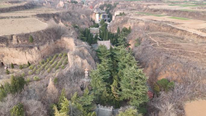 河南洛阳孟津汉魏洛阳故城遗址金龙寺航拍