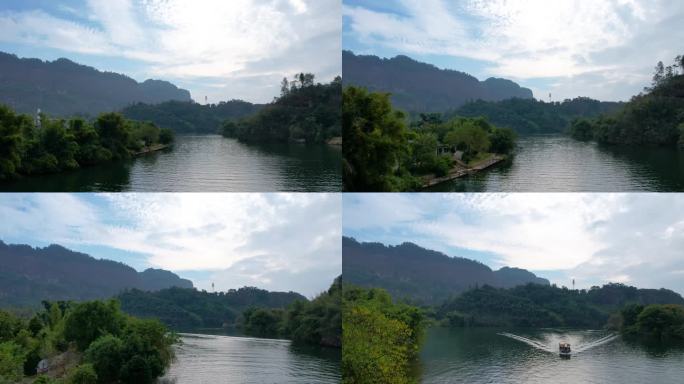 韶关延时摄影丹霞山锦江风光游船山水风景