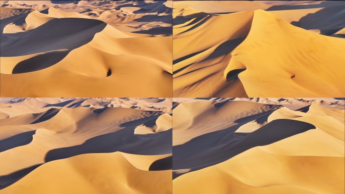 4K沙漠航拍合集（新疆库木塔格沙漠）