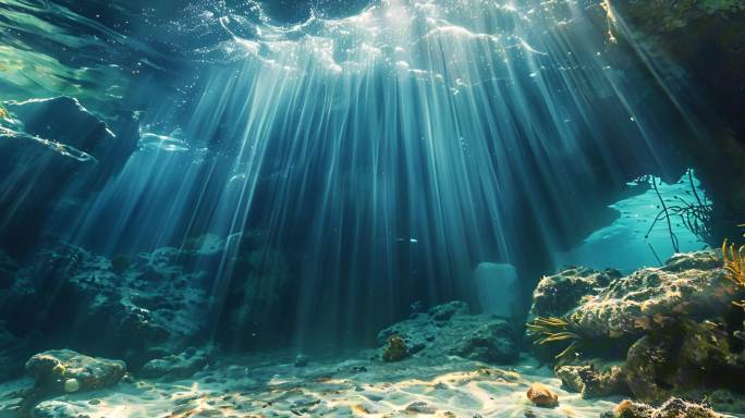 海底世界海底拍摄视频素材