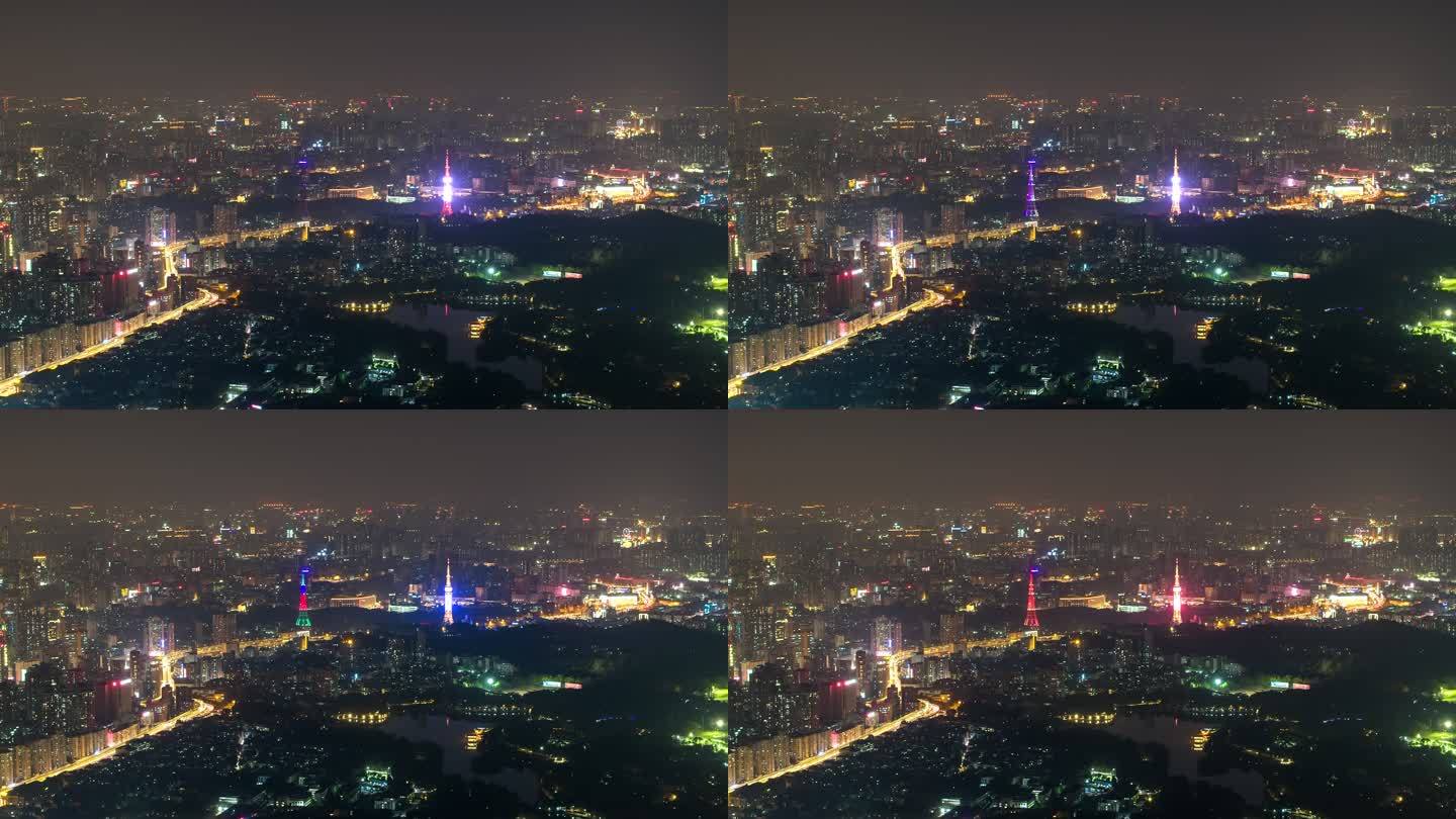 【商用4k】航拍广州旧电视塔夜景