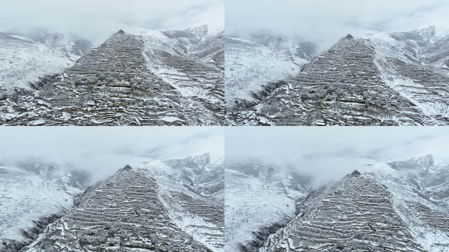 松潘古城雪景