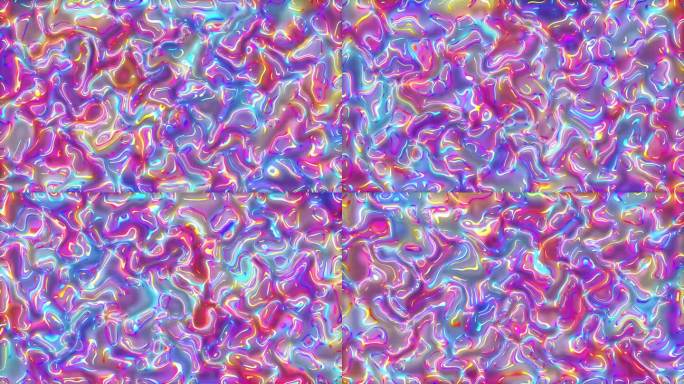 分形湍流的抽象环。霓虹灯的颜色。故障的艺术。