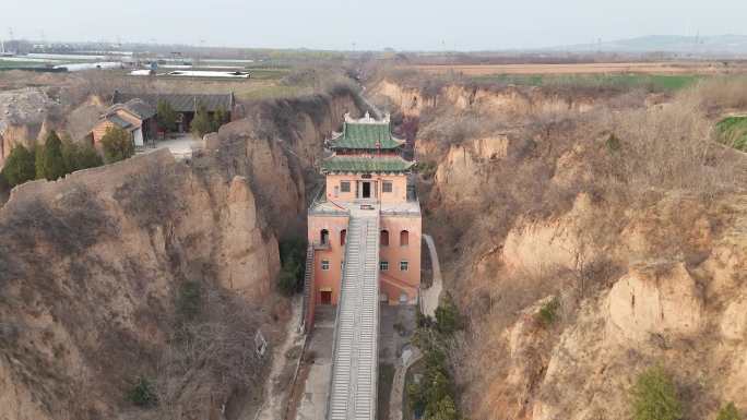 河南洛阳孟津汉魏洛阳故城遗址金龙寺航拍