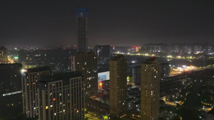 台州温岭九龙夜景航拍