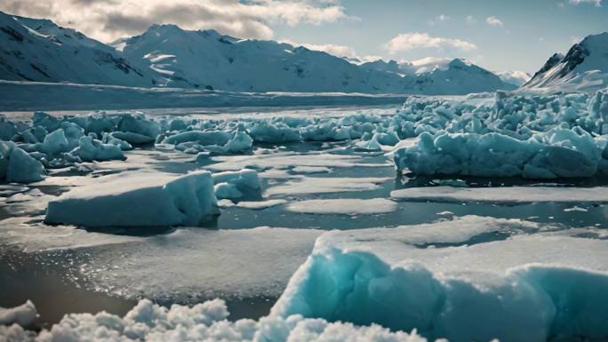 冰川融化    全球变暖