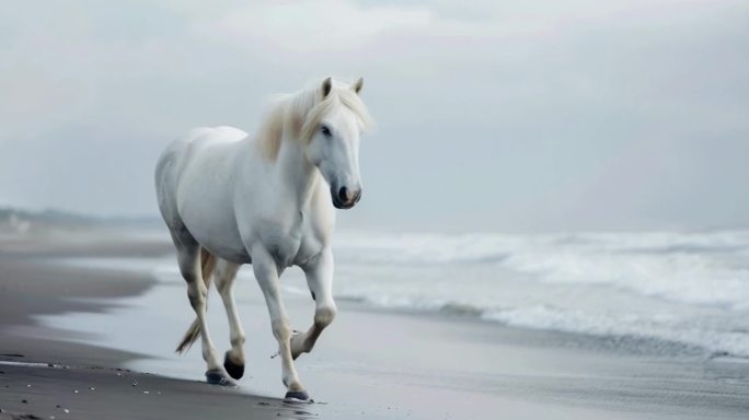 一匹海边的白马4K