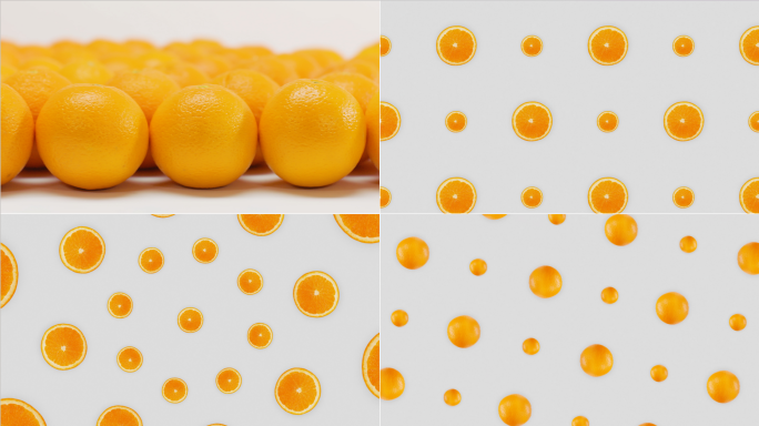 橙子脐橙柑橘沃柑素材（白色背景）