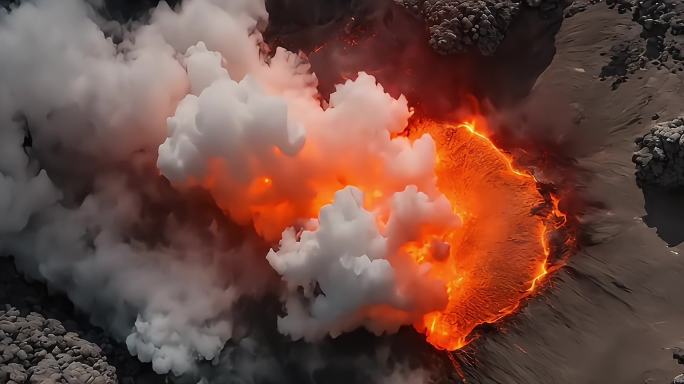 4k火山喷发大合集