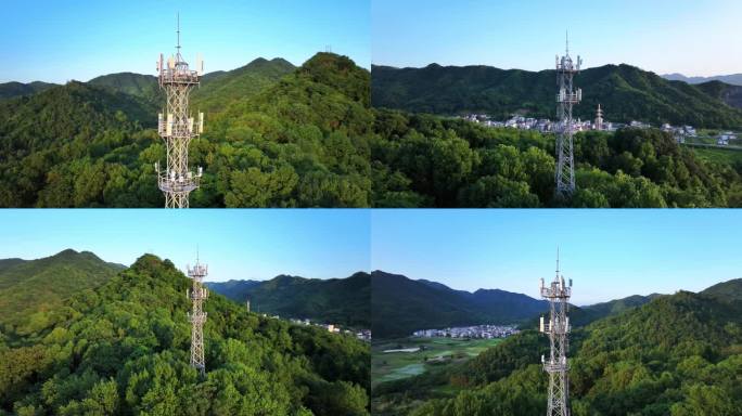 5G信号塔铁塔农村山区信号基站发射塔