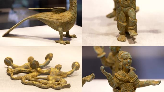 云南昆明博物馆古滇族青铜器展示2