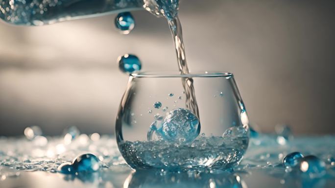 意境生格水液流体 微观世界琉璃水液