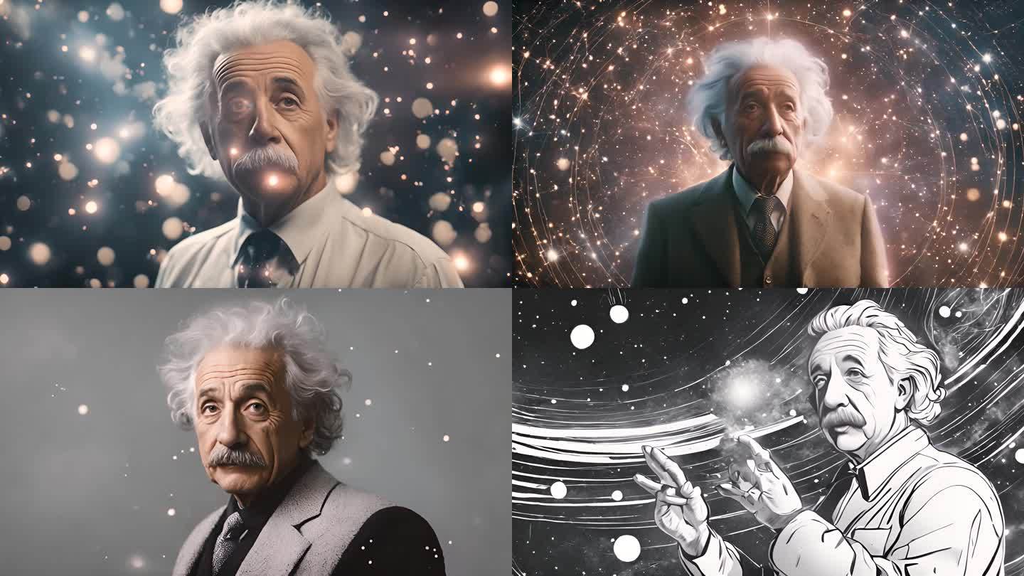 AI演绎 爱因斯坦