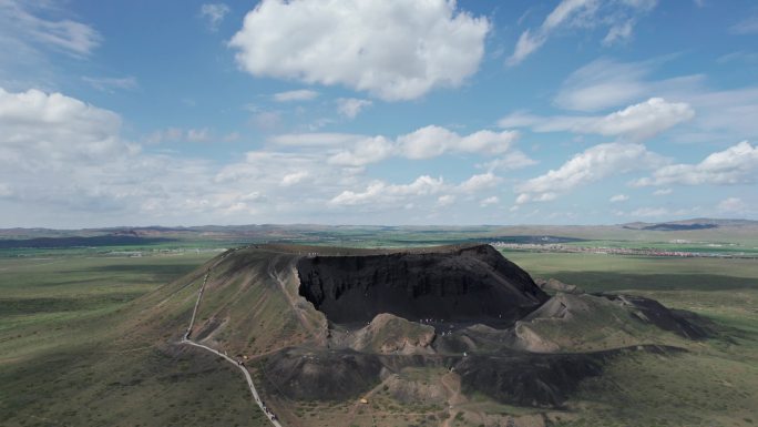 内蒙古乌兰哈达火山群航拍