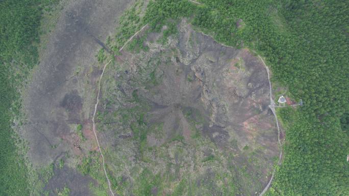 黑龙江五大连池火山群航拍