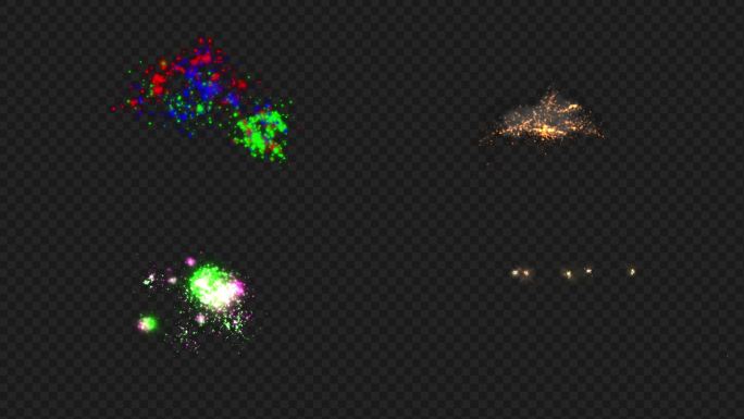 10款烟花素材带透明通道