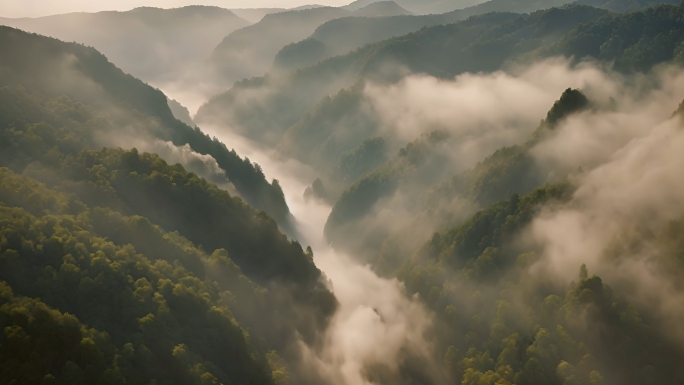 峡江风景航拍