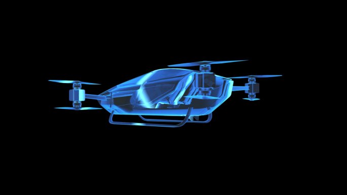 小鹏旅航者X2SU全息蓝色科技通道素材