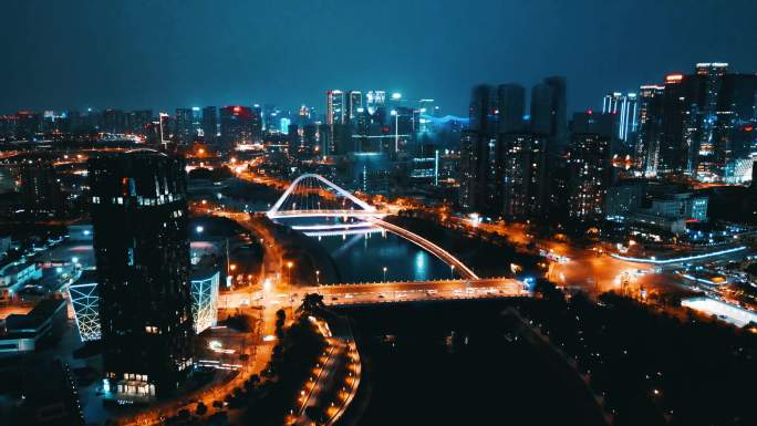 成都市区夜景航拍(合集)
