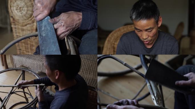 贵州遵义汇川竹编制做手工艺竹子制品竹凳