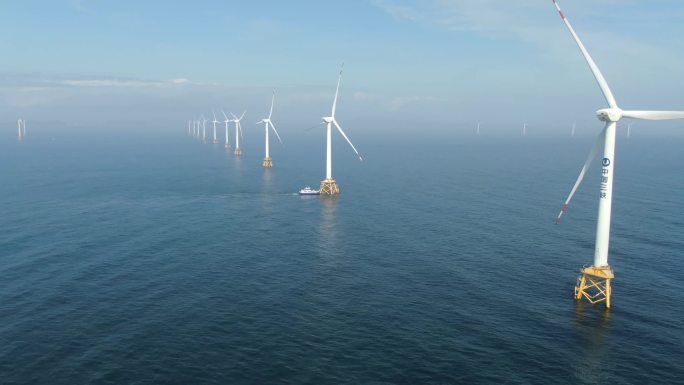 海上风电空镜素材 4k