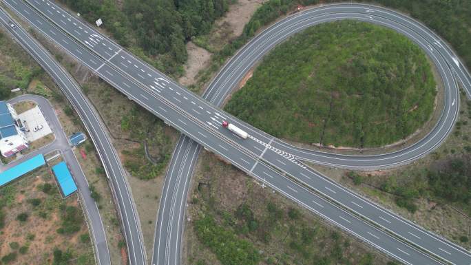 俯拍高速公路