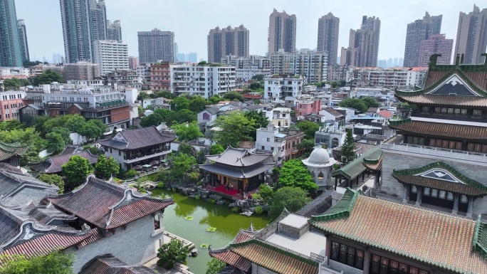 广州恩宁路 永庆坊 粤剧博物馆 航拍