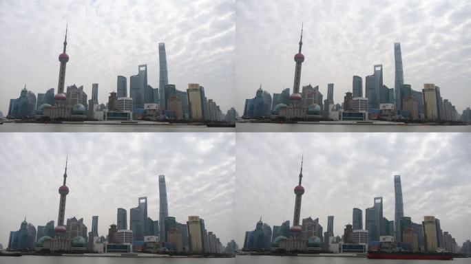 上海东方明珠延时上海天气延时上海阴天