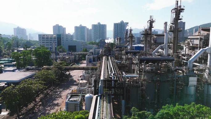 香港的天然气站工业园区环境污染