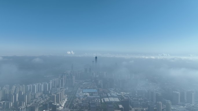 贵州国际金融城薄雾
