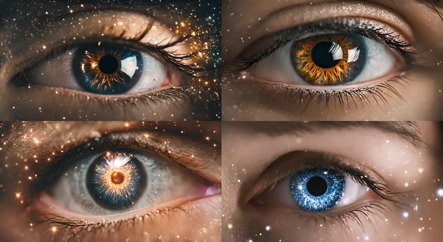 特效眼睛素材宇宙星空唯美眼睛合集
