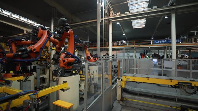 汽车制造生产线智能制造机器臂整装焊接3