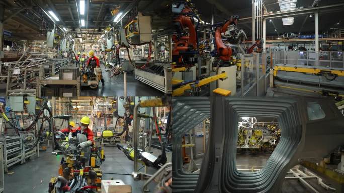 汽车制造生产线智能制造机器臂整装焊接合集