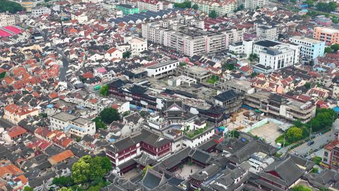 上海市黄浦区豫园上海城隍庙城市地标风景风