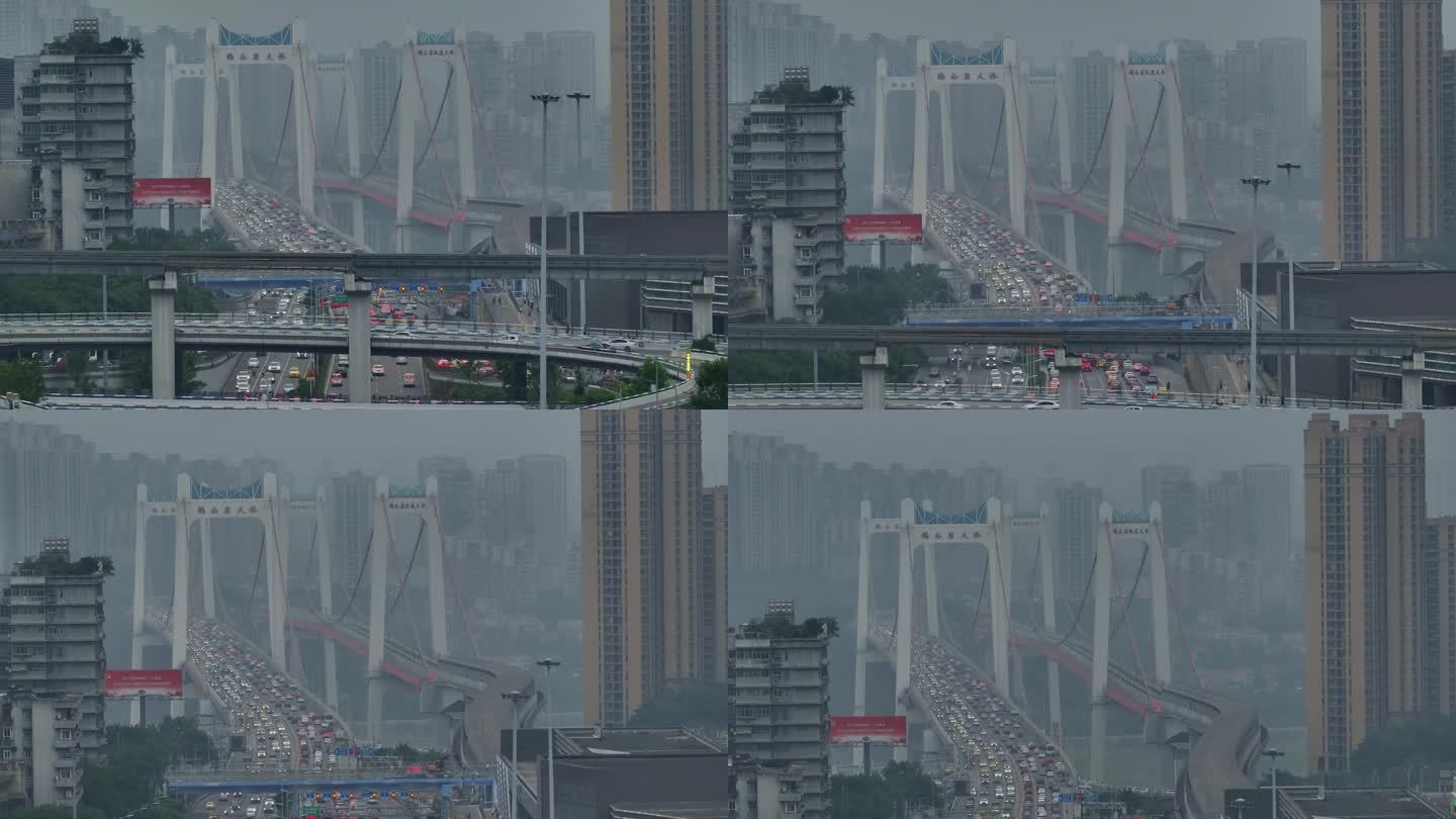 重庆8D立交桥高空航拍