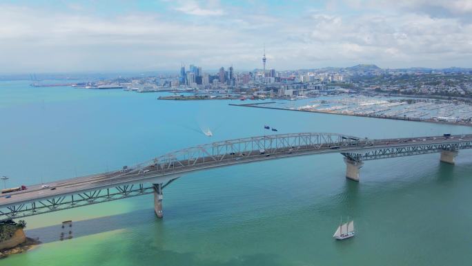 新西兰奥克兰城市航拍