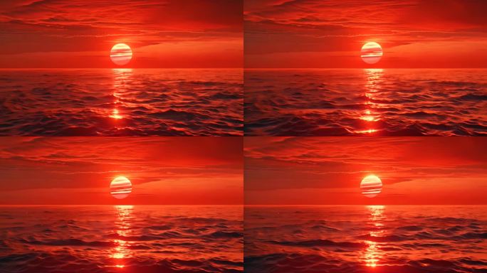 东方红 太阳升 海平面 日出 太阳日出