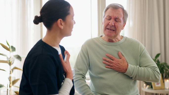 医生，心脏病发作和家里有紧急情况的人，按摩胸部和心血管问题。疼痛，老年人和家族史的血液疾病，焦虑和客
